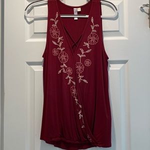 Never worn maroon tank top